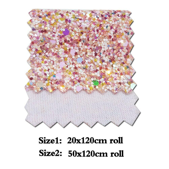 Lisslune | Sparkling Chunky Glitter Fabric Roll - Create a Creative Fantasy