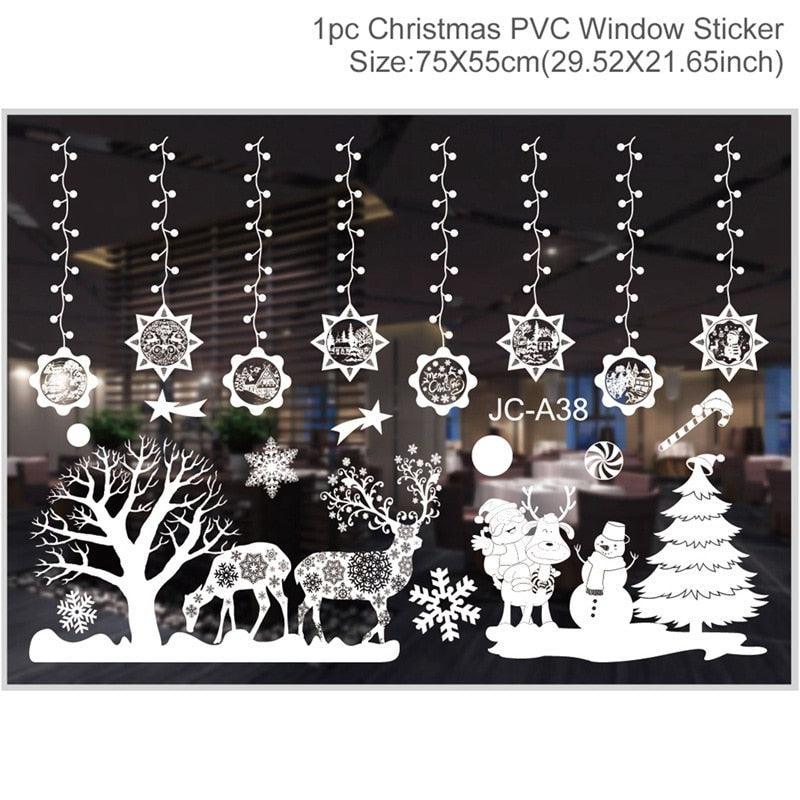 Lisslune | Festive Holiday Party Sticker Set: Christmas & New Year Wall and Window Decoration