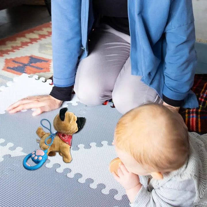Lisslune | Interdraft Plush Puppy Toy – Electronic Pet with Remote Control & Leash – Walking & Barking Dog for Kids