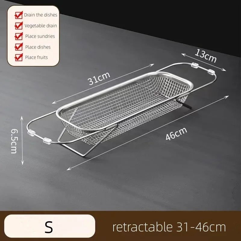 Lisslune | Space-Saving Over-Sink Mesh Strainer Rack