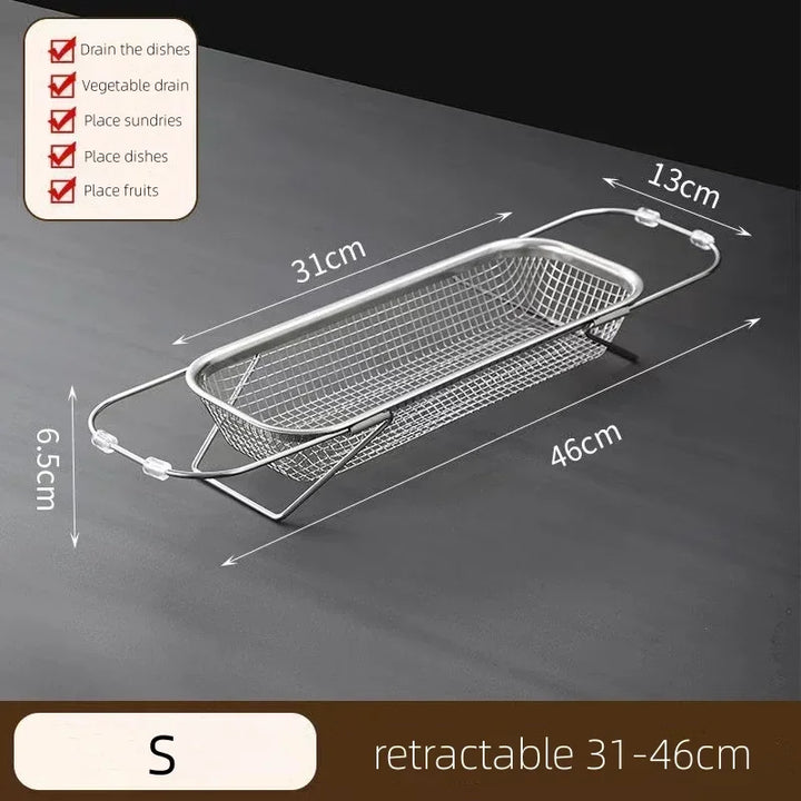 Lisslune | Space-Saving Over-Sink Mesh Strainer Rack