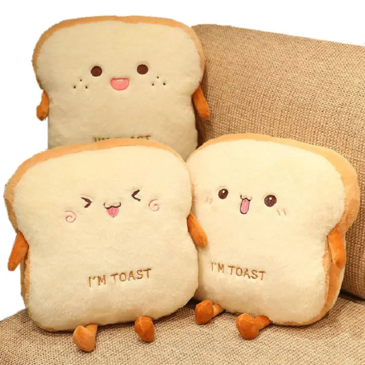 Skorter | Plush Toast Bread Ultra Soft Hand Warmer Pillow