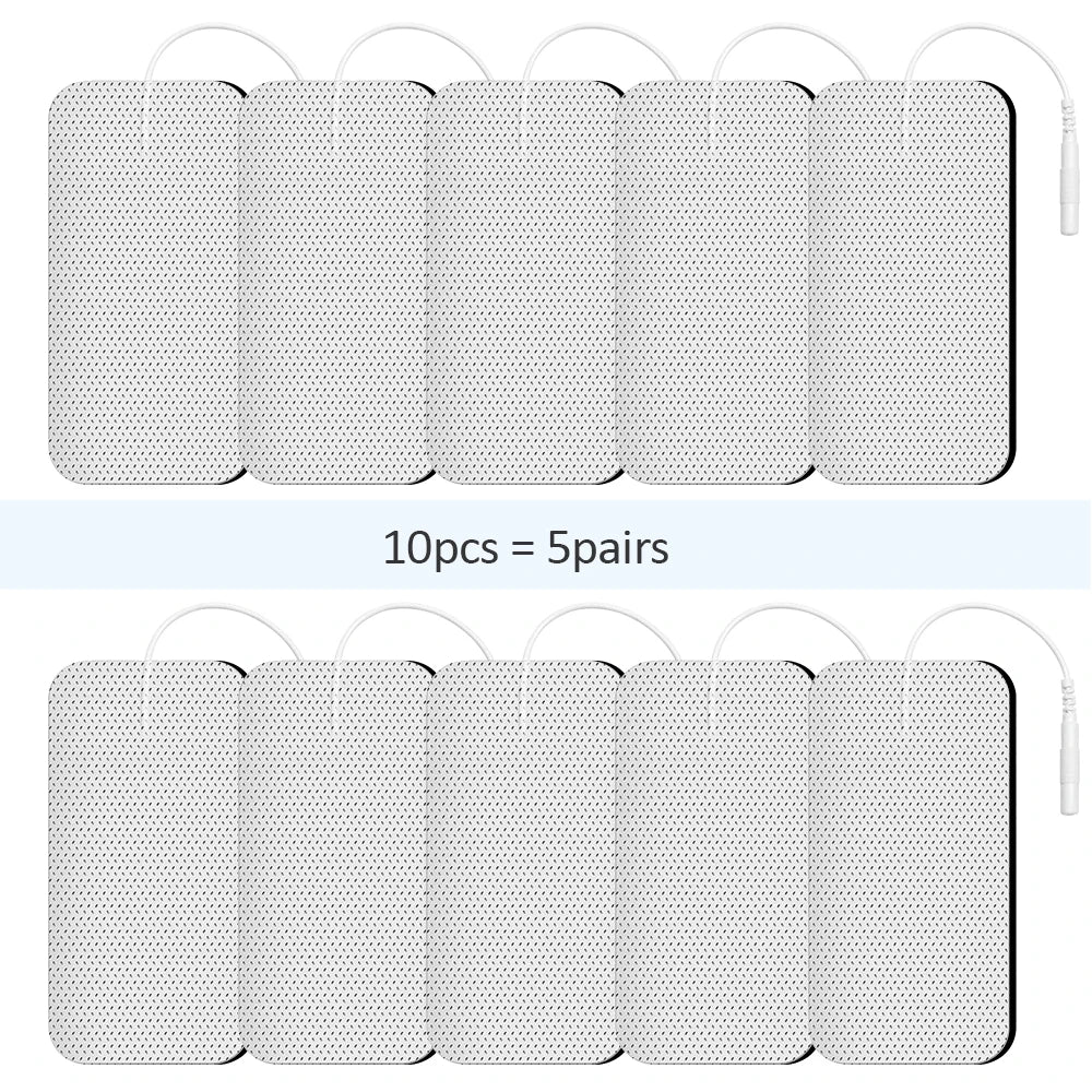 Lisslune | Therapeutic TENS Electrode Pads with Conductive Gel - Muscle Stimulator Massage Patches for Physiotherapy Relief & Pressure Pulse Therapy
