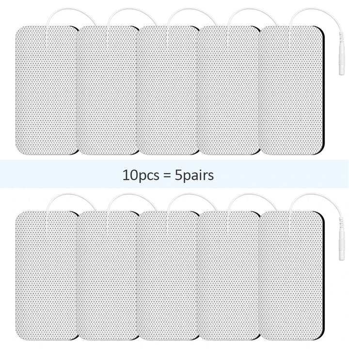 Lisslune | Therapeutic TENS Electrode Pads with Conductive Gel - Muscle Stimulator Massage Patches for Physiotherapy Relief & Pressure Pulse Therapy