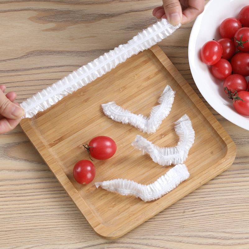 Lisslune | Ultimate 100-Pack Elastic Food Covers for Maximum Freshness Protection