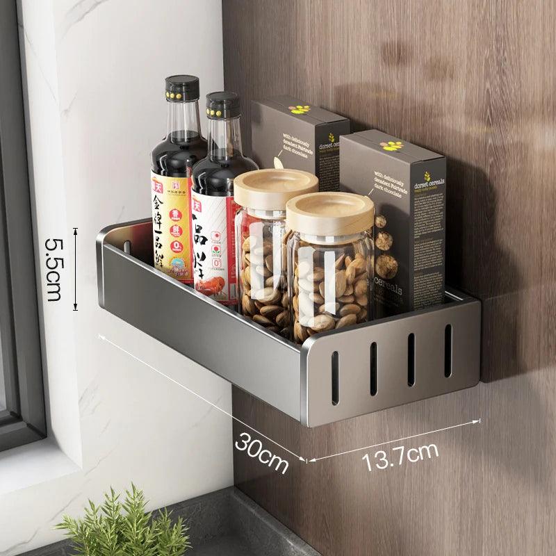 Lisslune | Space-saving aluminum kitchen shelf system