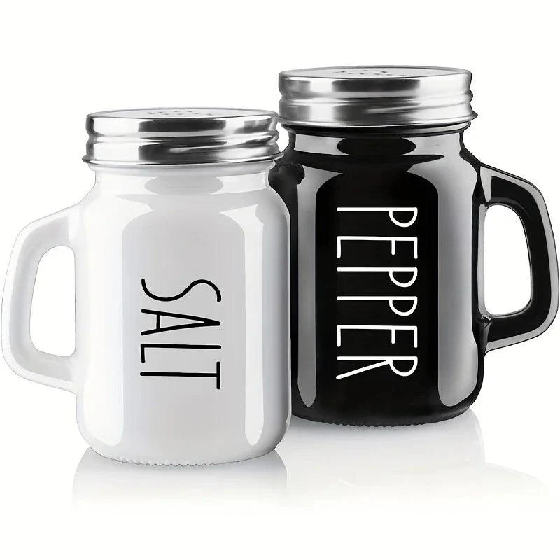 Lisslune | Elegant Vintage Glass Salt and Pepper Shaker Duo - 4.4oz Charm for Your Table