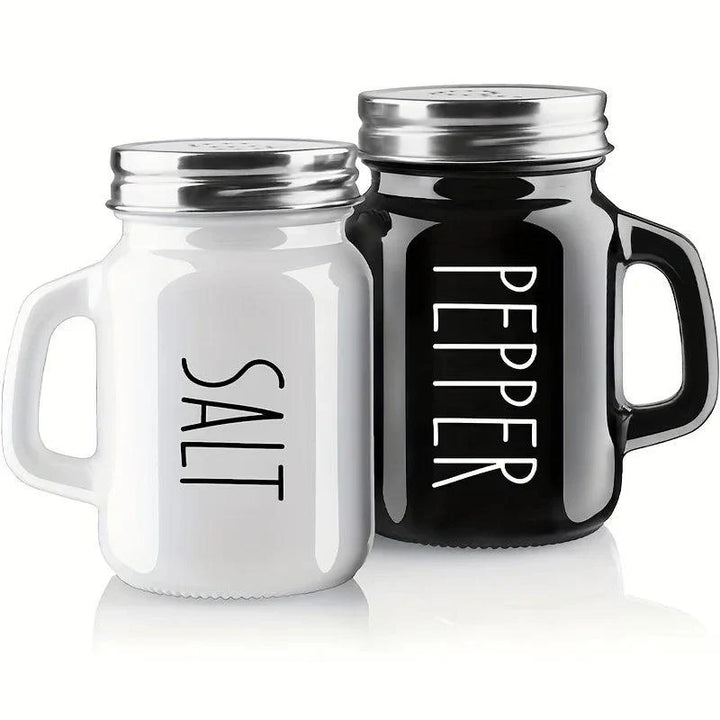 Lisslune | Elegant Vintage Glass Salt and Pepper Shaker Duo - 4.4oz Charm for Your Table