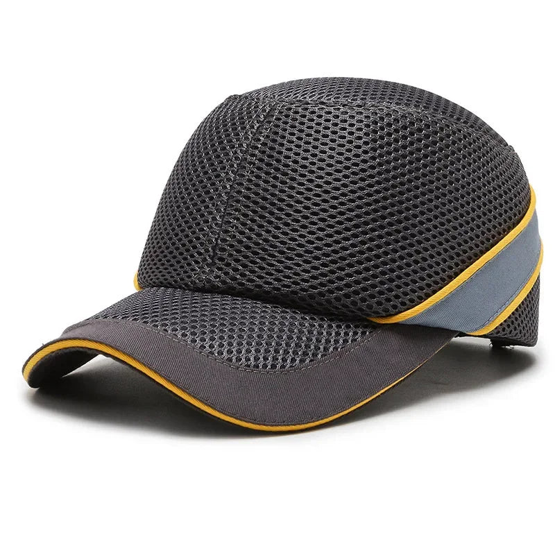 Lisslune | Red Safety Bump Cap - Helmet with hard ABS inner core for head protection at home, work, and factory
