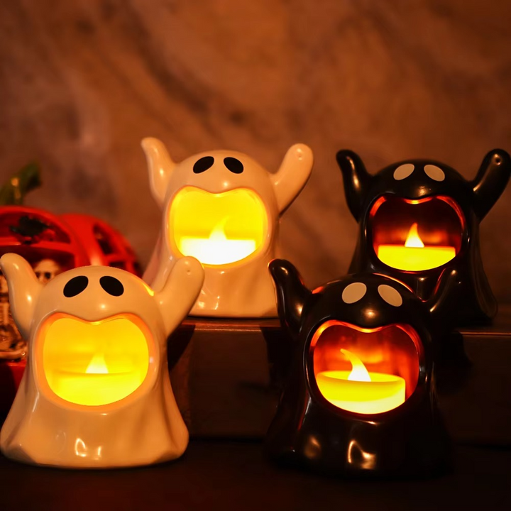 Lisslune | Light Ghost Halloween Lamp – LED Ghost Decoration with Battery Lighting