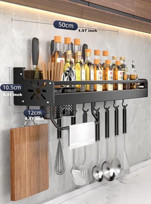 Lisslune | Elegant Wave Design Spice Organizer - Contemporary Kitchen Storage Solution