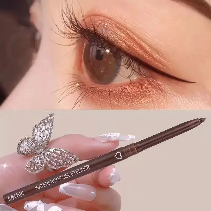 Rynx | 1Pcs Black Brown Sexy Long-lasting Eyeliner Pencil Waterproof Pigment Pink Eyeliner Pencil Women's Fashion Color Eye Makeup Cosmetics