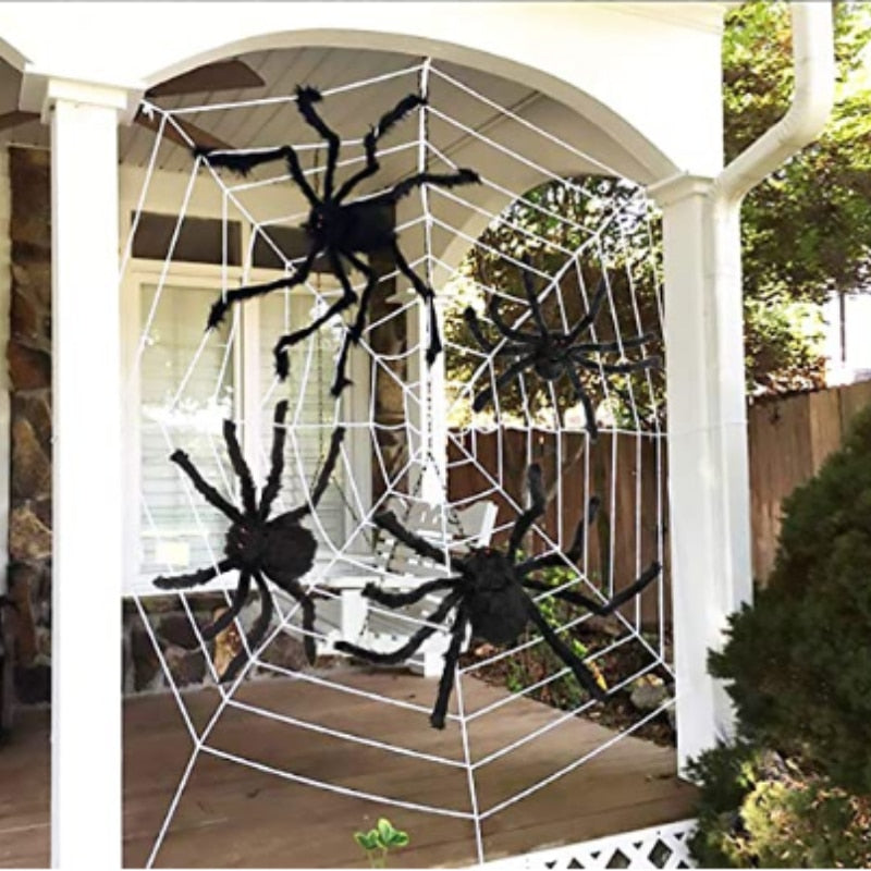 Lisslune | Big Black Spider Halloween Party Decoration