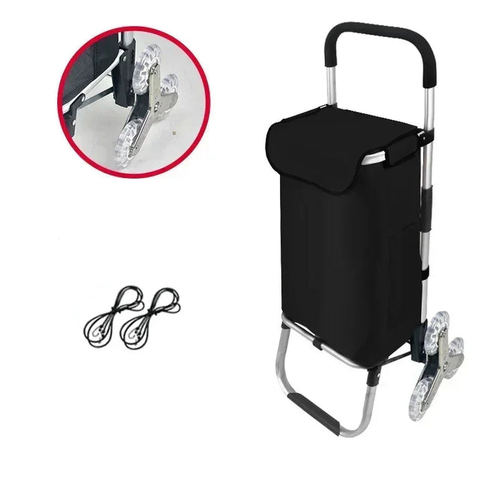 Lisslune | Large Capacity & Waterproof Folding Shopping Cart – Movaro