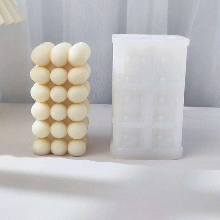 Lisslune | Bubble Ball and Cube Candle Molds Set - Innovative Craft Supplies for Candle Makers