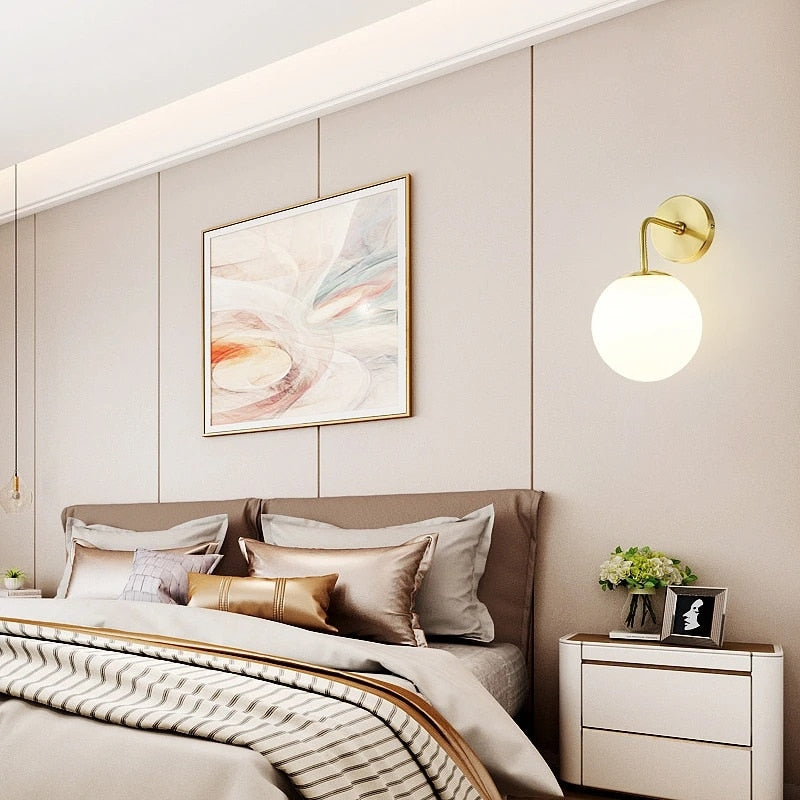 Lisslune | SphereLuxe – Scandinavian Wall Light with Adjustable Lighting