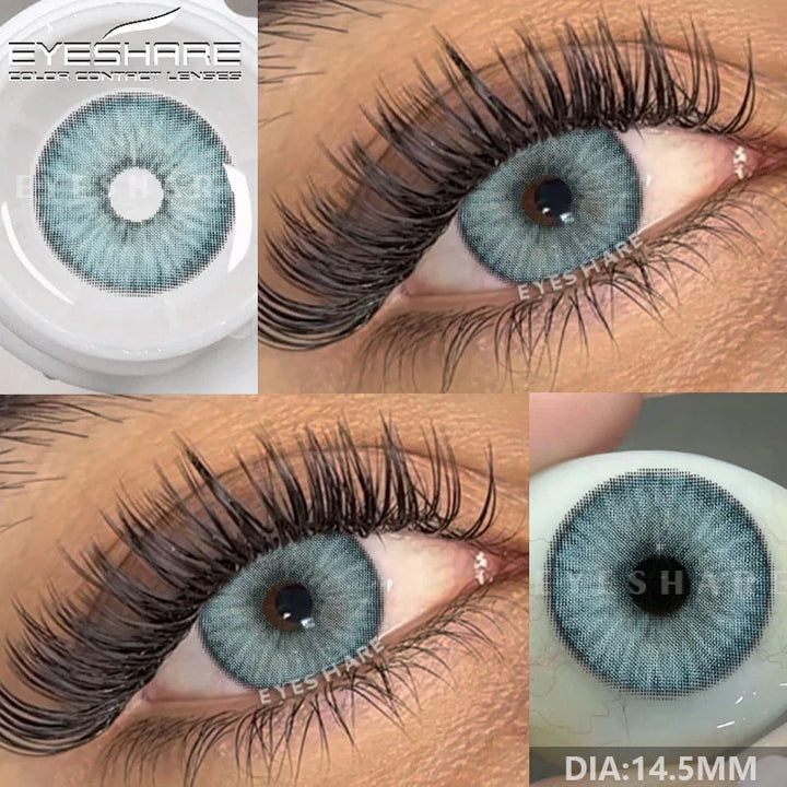 Rynx | New color contact lenses for eyes 1 pair gray pupil lens green lenses cosmetic blue eye contacts yearly brown eye lens