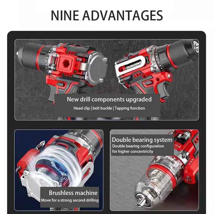 Lisslune | Cordless Brushless Impact Driver 20V – DrillMate