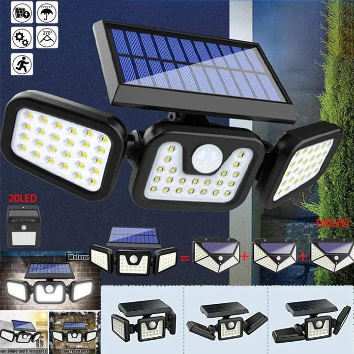 Lisslune | Power Save Motion Activated Outdoor Solar Lamp