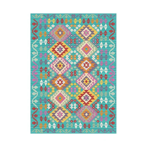Rynx | Ethnic Style Living Room Sofa Decorative Rugs Retro American Bedroom Area Rug Persian Soft Wardrobe Balcony Rug Carpet