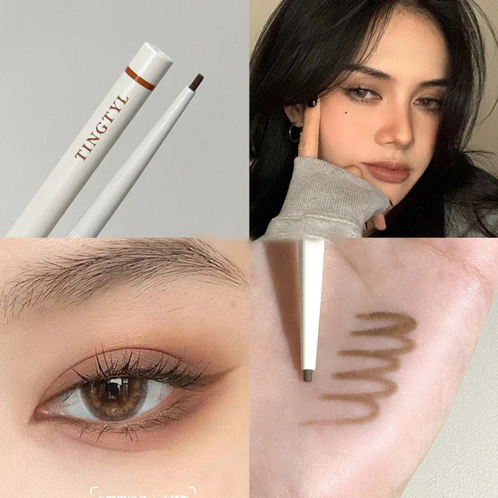 Rynx | Matte Lying Silk Moth Eyeliner Gel Pencil Waterproof Non-Blooming Quick-Drying Eyeliner Pencil Tea Brown Eyeshadow Pencil Makeup