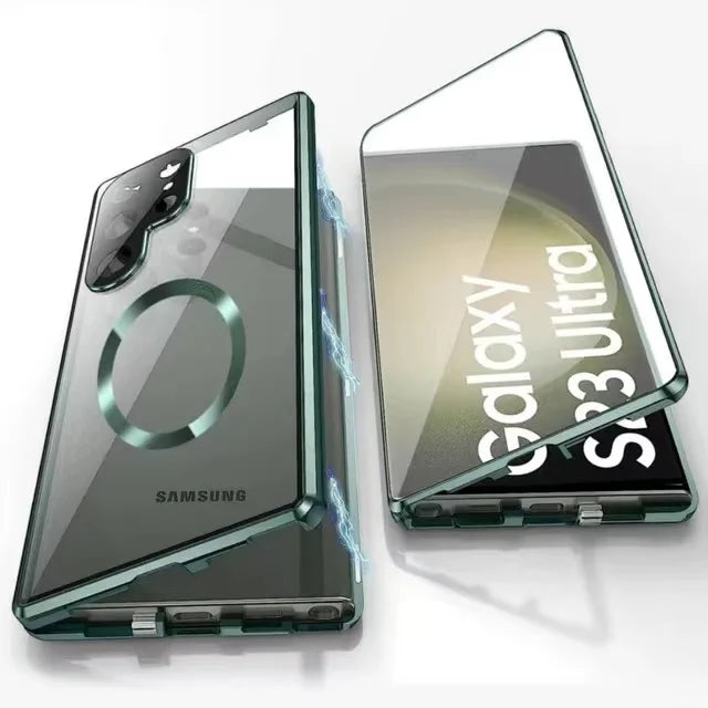 Lisslune | Metal Aluminum Alloy 360 Case with Safety Closure for Samsung Galaxy S24-S23 Series
