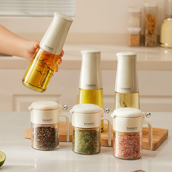 Lisslune | Moisture Block Glass Seasoning Jar