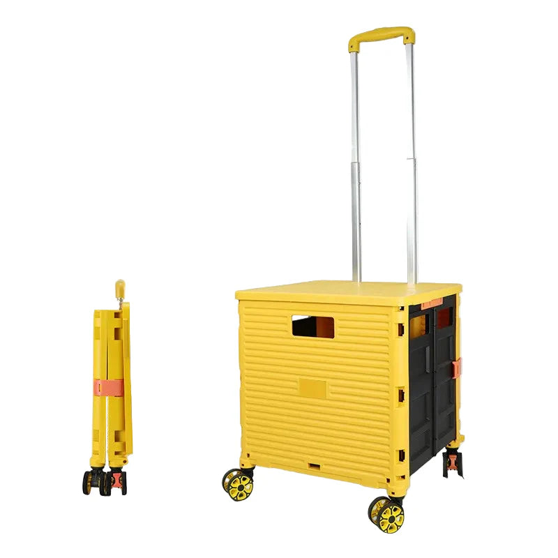 Lisslune | Folding Shopping Trolley with Silent Wheels – EasyCart