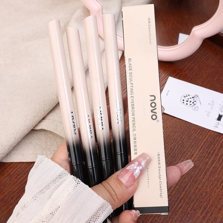 Rynx | Slanted tip eyebrow pencil with brush Natural Non-fading Waterproof Long-lasting Contouring Brow Enhancer Tattoo Cosmetic