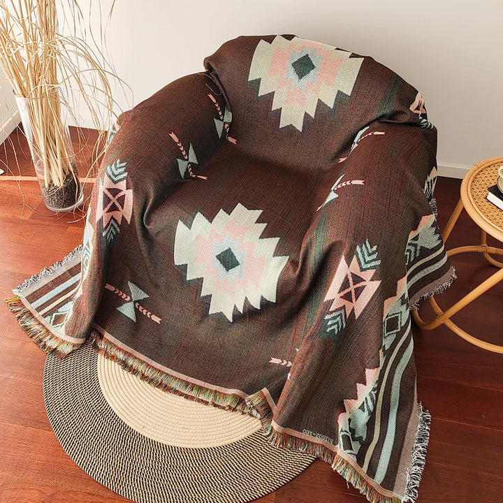 Lisslune | Geometric Woven Blanket