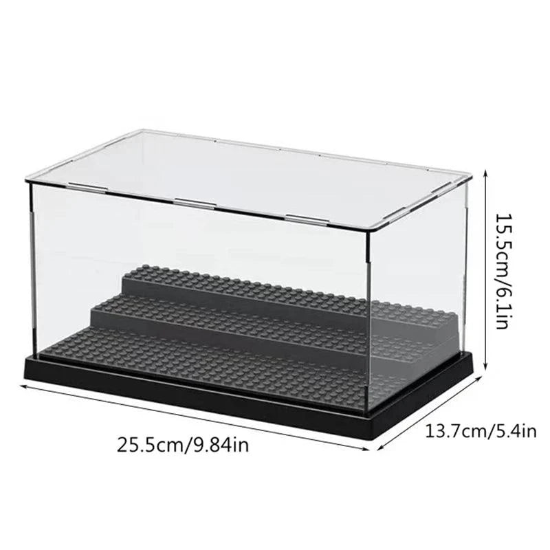 Lisslune | Acrylic Display Case for Block Figures with Dust Protection