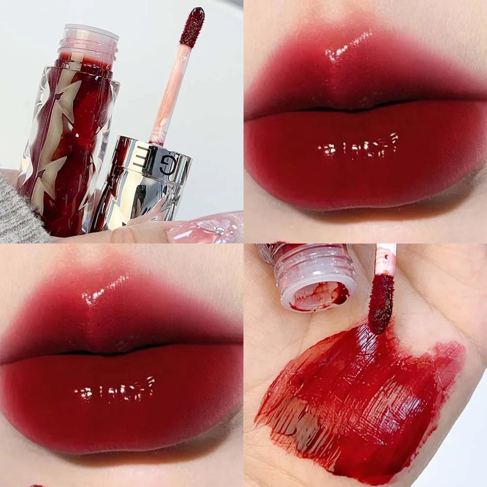 Rynx | Clear Nude Mirror Lip Gloss Moisturizing Hydrating Non-sticky Water Light Glass Gel Filling Lip Glaze Oil Lipstick Tint Cosmetics