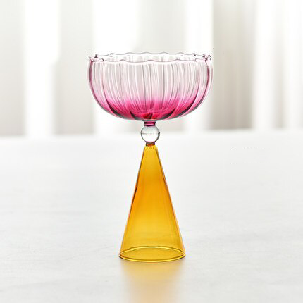 Lisslune | Tinted and textured cocktail glass