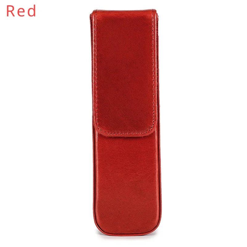 Lisslune | Elegant Real Leather Pen Organizer - Stylish Storage for Office and Travel