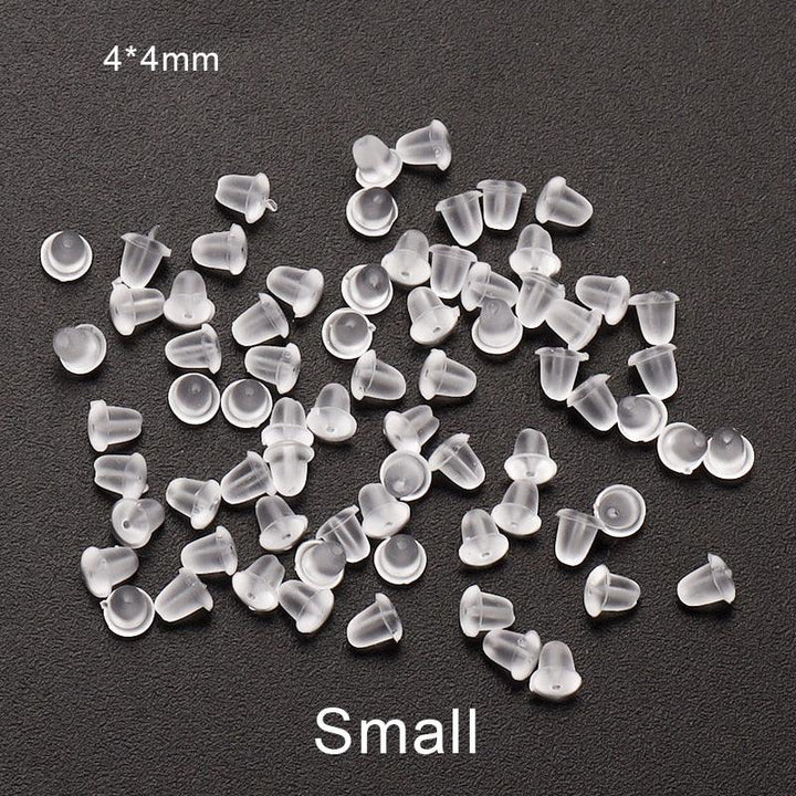 Lisslune | 500 Rubber Earring Back Stoppers: Essential Materials for Comfortable and Secure Jewelry Creations