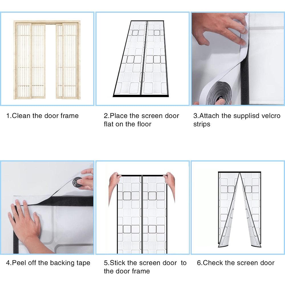 Lisslune | Bug-Barrier Summer Breeze Magnetic Screen - Experience Insect-Free Fresh Air