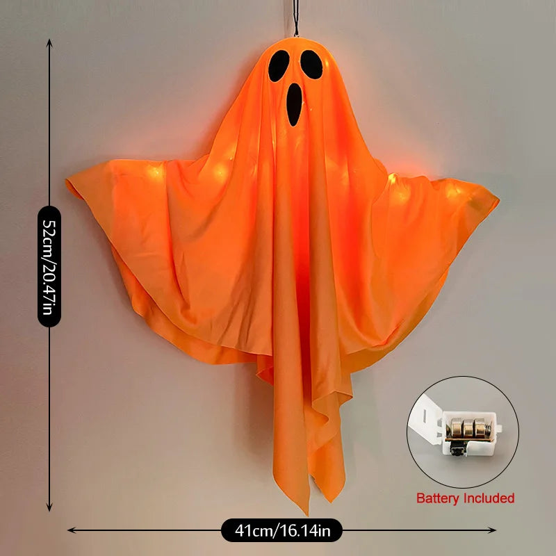 Rynx | Halloween Party LED Light Ghost Home Indoor Outdoor Decoration Supplies Haunted House Bar Hanging Horror Props with Lights