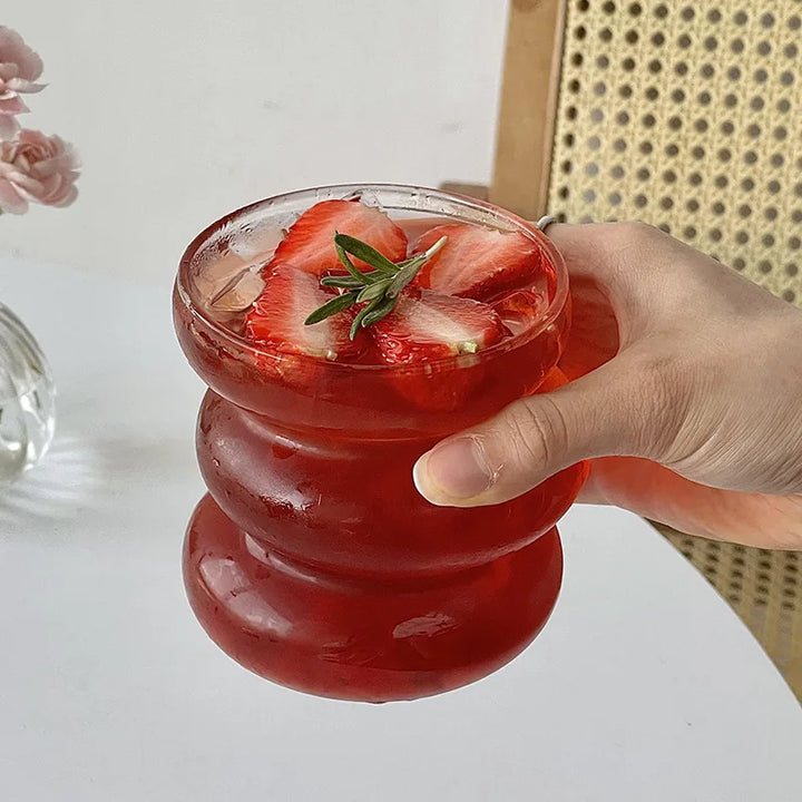 Lisslune | Sleek Glass Irregular Bubble Mug