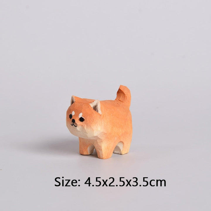 Lisslune | Handmade Wooden Cute Pet Figurines