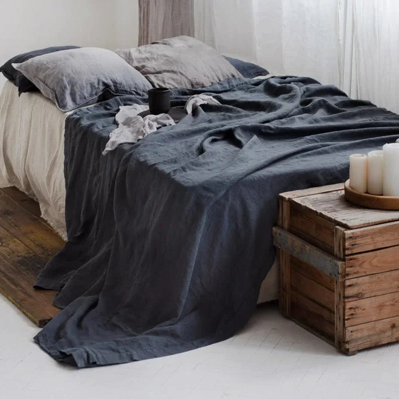 Lisslune | BedBreeze | Linen Bed Sheet