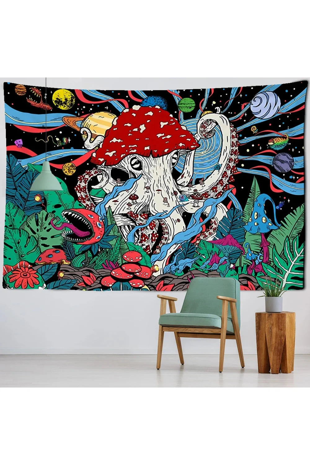 Lisslune | Mushroom Wonderland Wall Tapestry