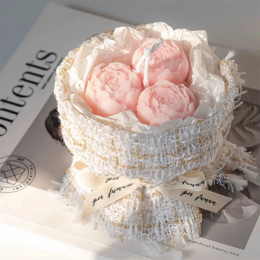 Rynx | Tulip Peony Flower Silicone Mold Mother’s Day DIY Gift Scented Candle Flower Mold Rose Flower Jasmine Handmade Soap Mold