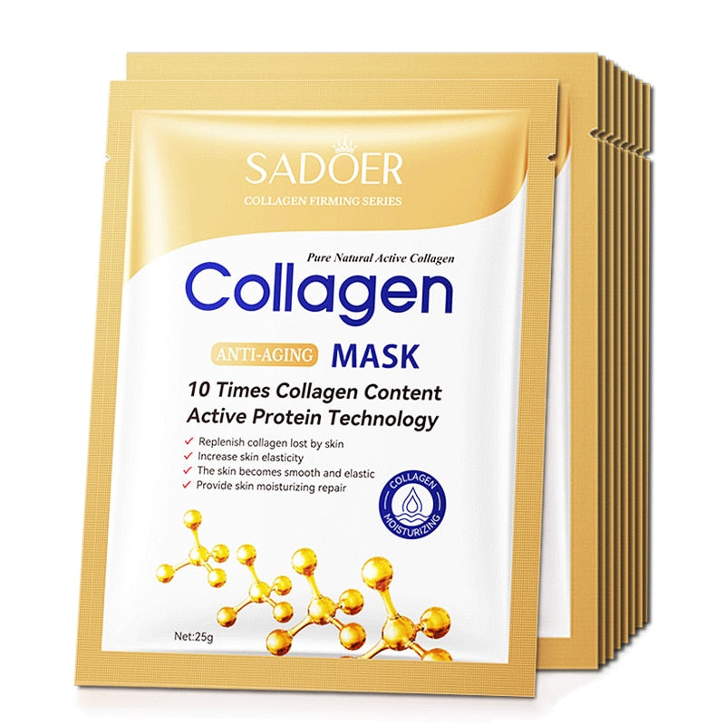 Lisslune | 10 pieces collagen face mask