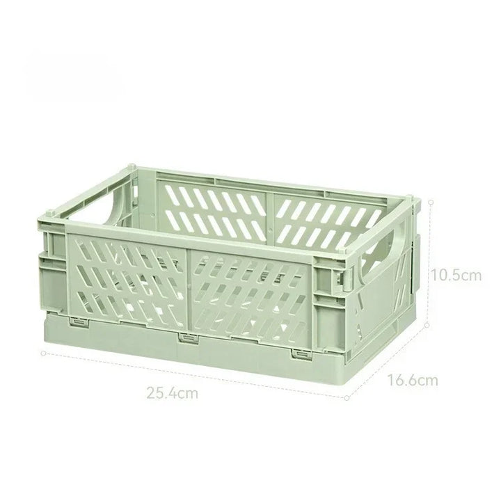 Rynx | Plastic foldable storage box folding box basket stackable cute makeup jewelry toy boxes for storage box organizer portable