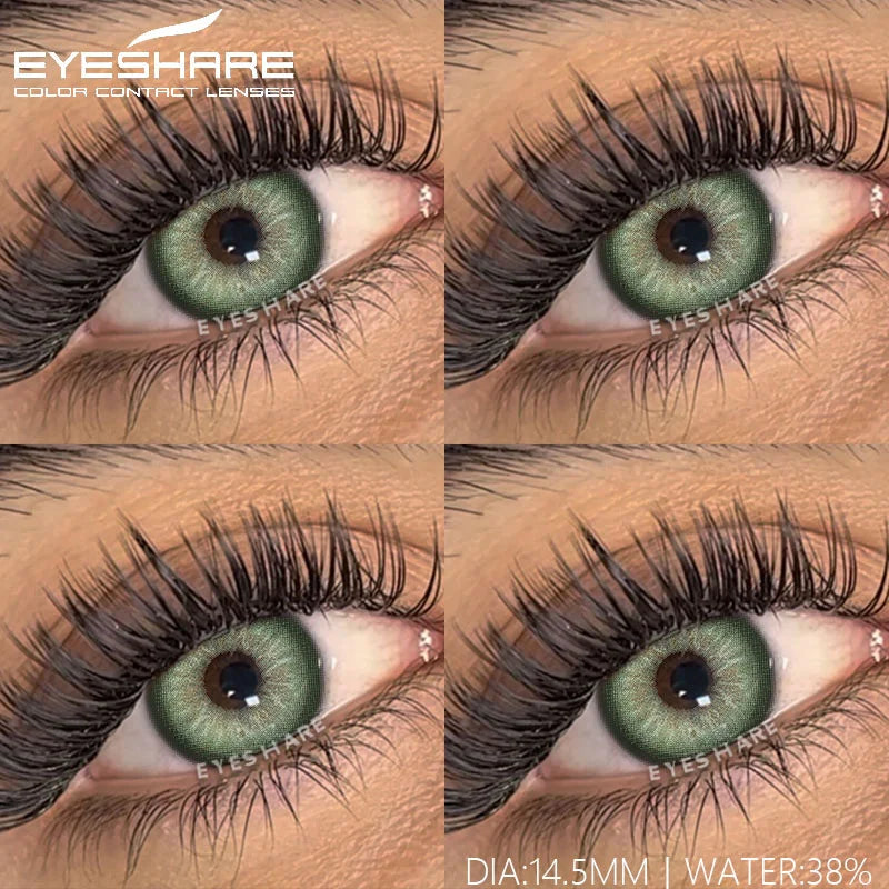 Rynx | 1 Pair Color Lenses Colored Contact Lenses New Brown Lens Blue Eye Lenses Green Lenses Cosmetic Gray Eye Lens Yearly