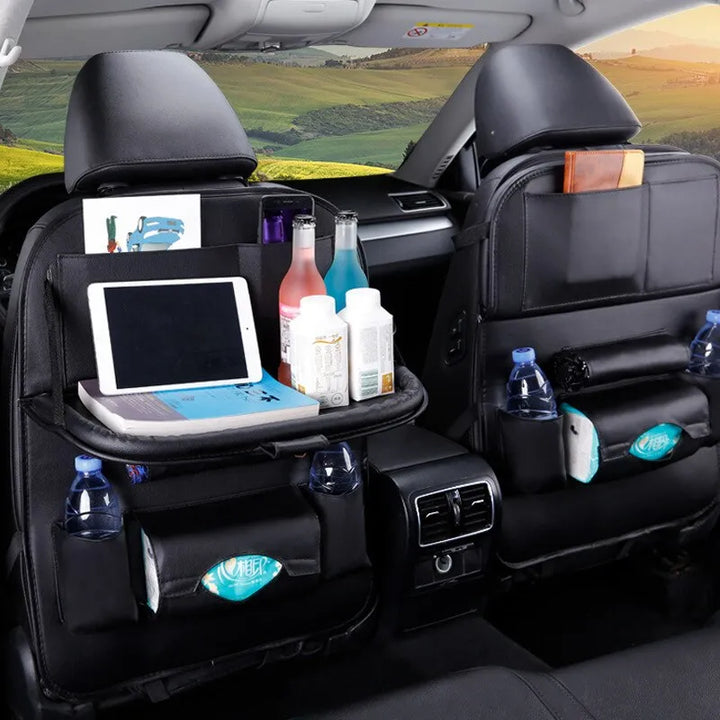 Lisslune | Seatback Organizer with Folding Table Tray