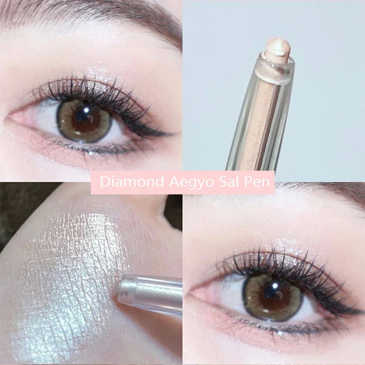 Rynx | Glitter Diamond Lying Silk Eyeshadow Pencil Waterproof Glossy Matte Brightening Silk Eyeshadow Eyeliner Highlighter Pencil Makeup Tool
