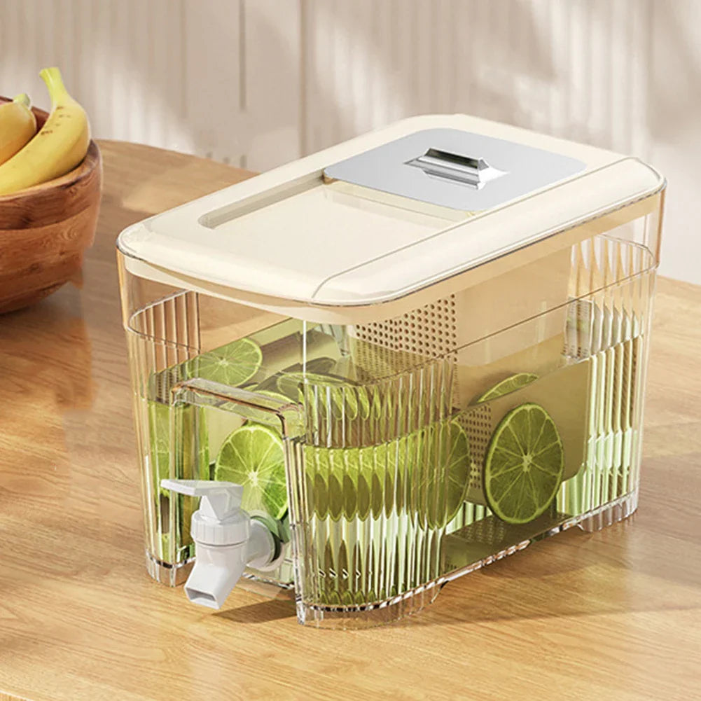 Lisslune | Built-in Spigot Portable Family-Sized Cold Beverage Dispenser