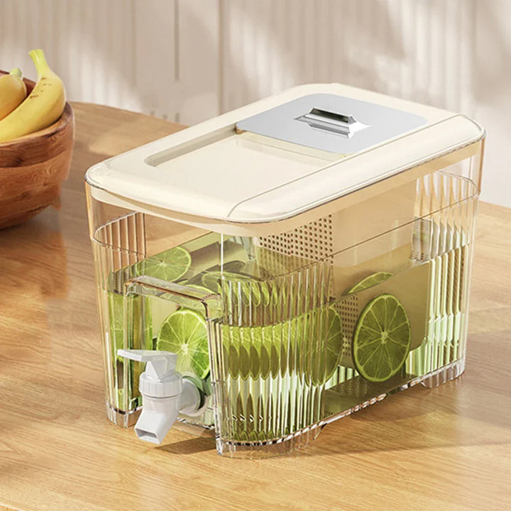 Lisslune | Built-in Spigot Portable Family-Sized Cold Beverage Dispenser