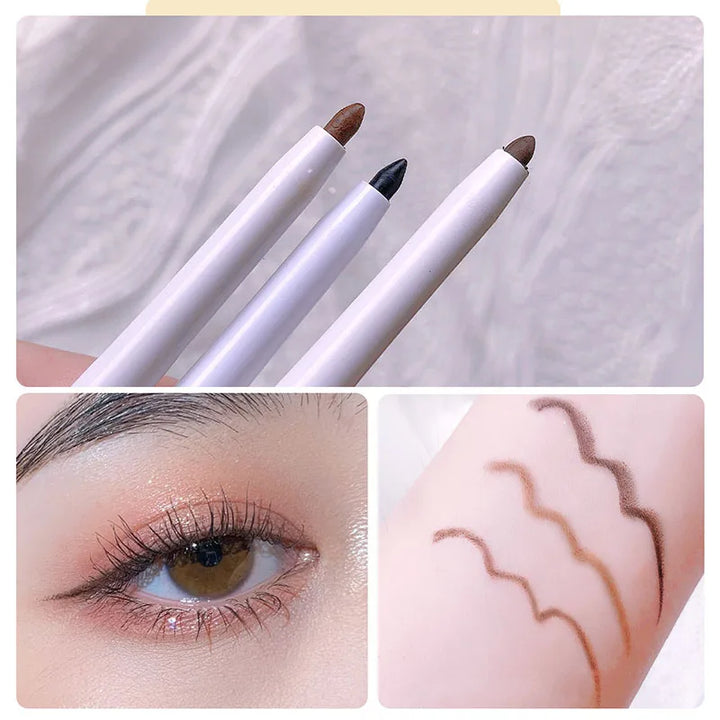 Rynx | Waterproof brown ultra-thin eyeliner gel pencil quick-drying smooth eyeliner long-lasting lower eyelid makeup pencil Korean makeup cosmetics